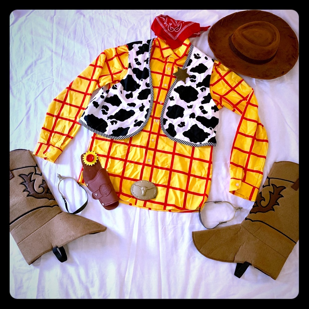 Adult Halloween toy story costume-woody
